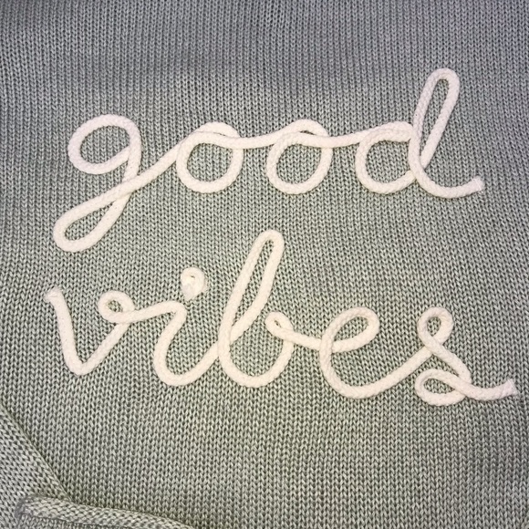 Marled GOOD VIBES lightweight knit sweater SMALL - Picture 2 of 8